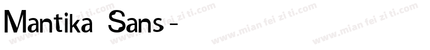 Mantika Sans字体转换